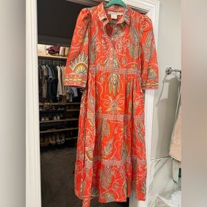 Gretchen Scott damsel maxi paisley size Medium dress
